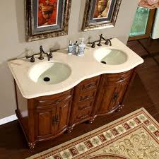 55 bathroom dual vanity marble stone