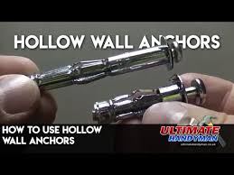 How To Use Hollow Wall Anchors