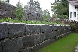 Dry Stacked Stone Wall Large Stone