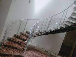 Transpa Plain Bending Staircase