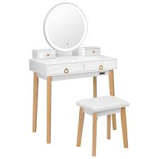 vivohome vanity set with 3 color touch