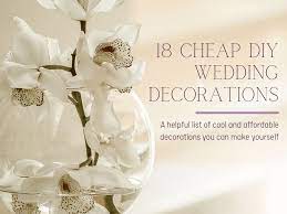 18 easy diy wedding decorations on a