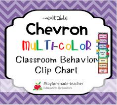 Chevron Behavior Clip Chart Behavior Management System Editable