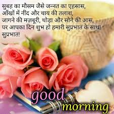 good morning shayari in hindi ग ड