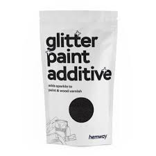 Hemway Black Glitter Paint Additive