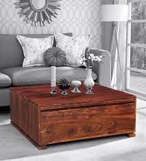 solid wood coffee table in honey oak
