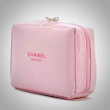 chanel waterproof pink square pouch