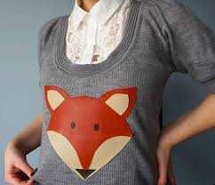 diy easy fox print sweater tutorial