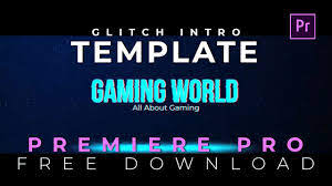Premiere pro cc 2018 and above. Glitch Title Intro Free Template For Adobe Premiere Pro Motion Graphics Template Youtube