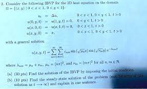 Following Ibvp For The 2d Heat Equation