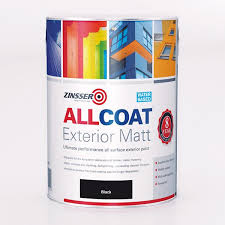Zinsser Allcoat Exterior Wb Matt Paint Standard Colours