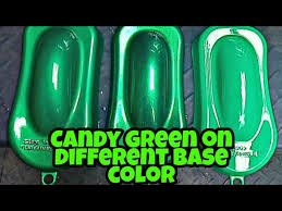 Candy Green On Diffe Base Color