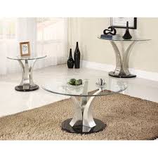 A centerpiece that is both glamorous and functional; Bundle 16 Woodbridge Home Designs Charlaine Coffee Table Set 2 Pieces Coffee Table Coffee Table Setting Square Glass Coffee Table