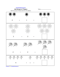 Count and clip sunflowers for preschoolers. Add Groups Of Flowers Worksheet Printout Enchantedlearning Com