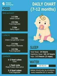My Little Baby Girl 10 Month Old So Please Give Baby Food Chart