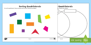 Quadrilaterals worksheet (2 of 2). Sorting Quadrilaterals Worksheet Worksheet Teacher Made