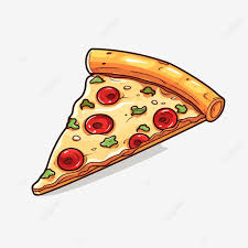 cartoon pizza slice free ilration
