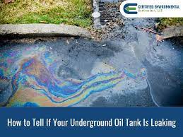 underground oil tank is leaking