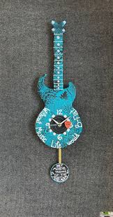 Pendulum Wall Clock Guitar Wall Clock