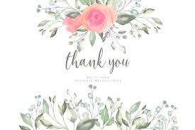 Multicolor Thank You Card Vector Free Download
