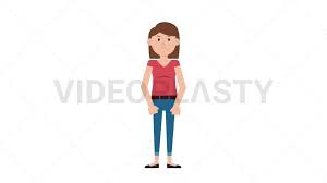 White Casual Woman Angry [Animated Stock GIFs] | VideoPlasty