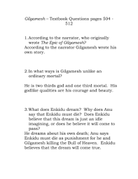 the epic of gilgamesh essay questions Adomus