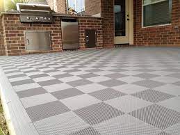 Interlocking Patio Tiles Over Concrete