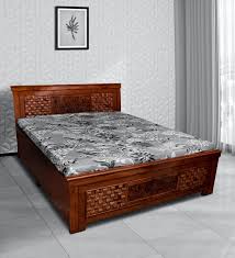 woodiam queen size bed with box storage