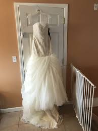 Vera Wang White Vw351393 Wedding Dress New Size 4 700