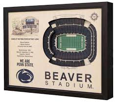 Penn State Wooden Beaver Stadium View Frame Souvenirs