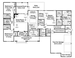 ranch house plan 3 bedrms 3 5 baths