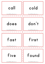 Dolch Flashcards Second Grade Sight Words Aussie