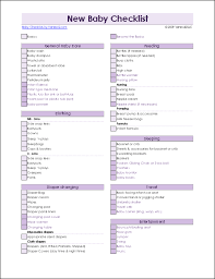 New Baby Checklist Printable Newborn Checklist And Baby