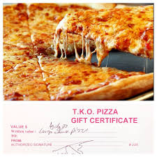 Pizza Gift Certificate 22 Best Raffle Items Images On Pinterest
