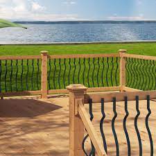 We carry deckorators and dextrusion brand balusters. Yard Home 29 5 In Black Silhouette Aluminum Deck Balusters 60 Pack 29 5 In Black Silhouette Aluminum Deck Balusters 60 Pack