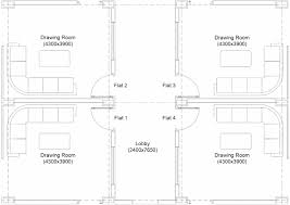 3bhk apartment layout house plan free