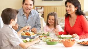 Image result for family at dinner table