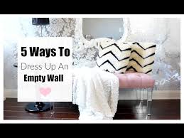 decorate an empty wall in a bedroom