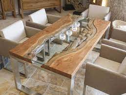 Wood Slab Dining Table Designs In