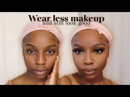 how to wear less makeup darkskin woc