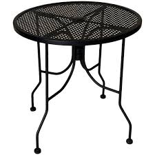 round top outdoor table with umbrella hole