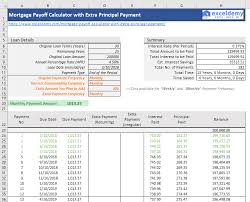 Mortgage Payoff Calculator With Extra Principal Payment