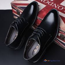 Black Plus Velvet Leather Shoes Mens Dress British Earth