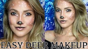 glam deer makeup tutorial halloween