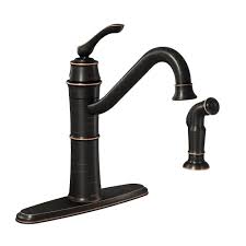 high arc kitchen faucet with side spray