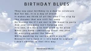feeling blue on your birthday you are