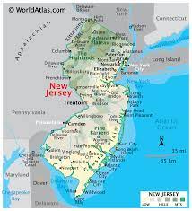 Karte von New Jersey / Geographie von ...