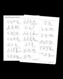 Spanish Cursive Letter Formation Charts Learning Without Tears