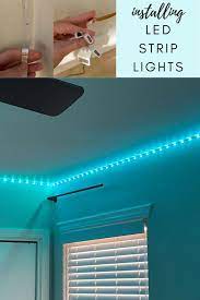 how to hang led lights in the bedroom