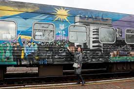 first ukrainian penger train rolls